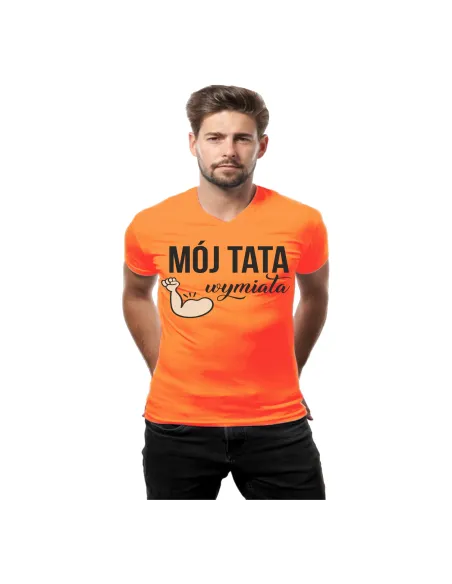 Koszulka z Nadrukiem – Mój Tata Wymiata Personalizowany
