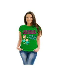 Koszulka z Nadrukiem na Prezent Fryzjerki Golę Lepiej