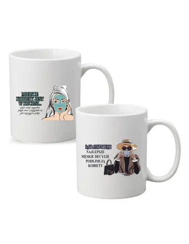 Kubek z Nadrukiem Personalizowany Miejsce Kobiety Jest