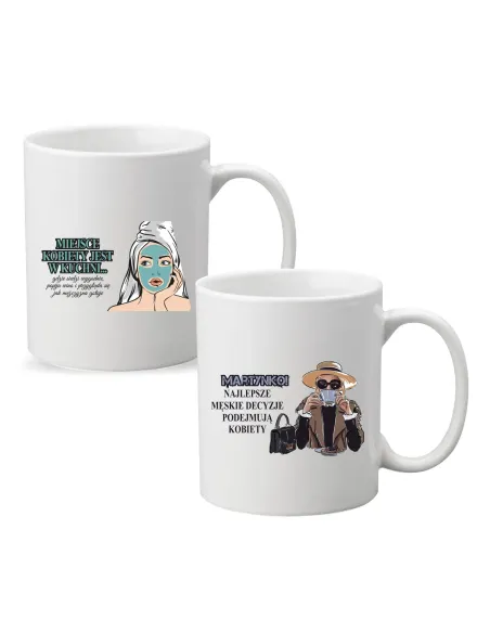 Kubek z Nadrukiem Personalizowany Miejsce Kobiety Jest