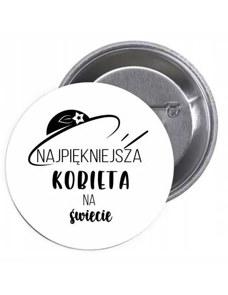 Przypinki Buttony Dzień Kobiet Znaczki Badziki dla Klasy