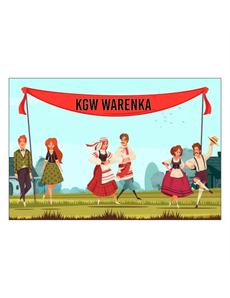 Magnesy na Lodówkę – KGW Warenka Gotowy Projekt Reklamowy