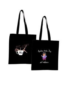 Eko Torba Imieniem Prezent But First Coffe Personalizowany