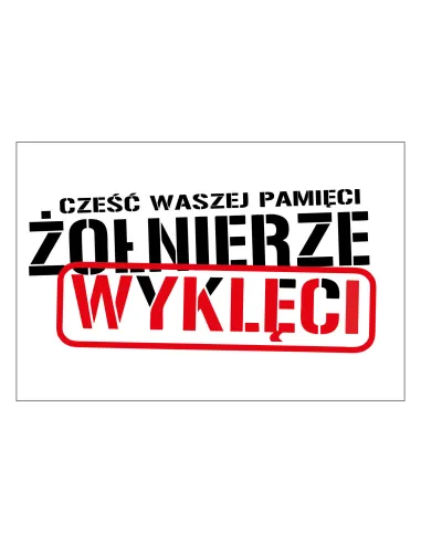 Magnesy na Lodówkę Cześć Waszej Pamięci Żołnierze Wyklęci