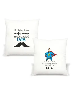 Poduszka – Nadrukiem Prezent Dzień Taty Superbohater