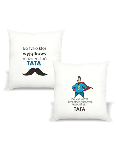 Poduszka – Nadrukiem Prezent Dzień Taty Superbohater