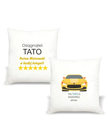 Poduszka Nadrukiem Prezent Osiągnąłeś Tato Personalizowany