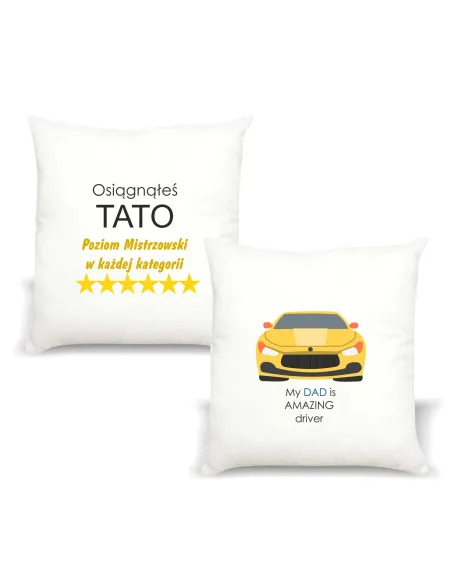 Poduszka Nadrukiem Prezent Osiągnąłeś Tato Personalizowany