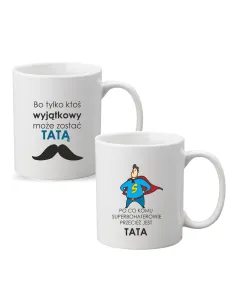 Kubek z Nadrukiem Prezent Dzień Taty Superbohater na Prezent