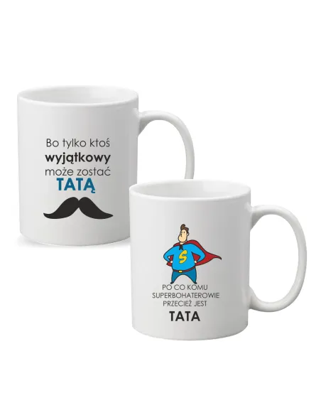 Kubek z Nadrukiem Prezent Dzień Taty Superbohater na Prezent