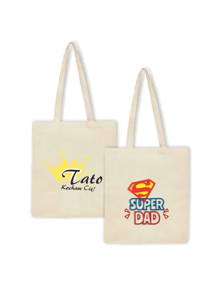 Eko Torba z Nadrukiem Prezent Tato Kocham Cię na Prezent