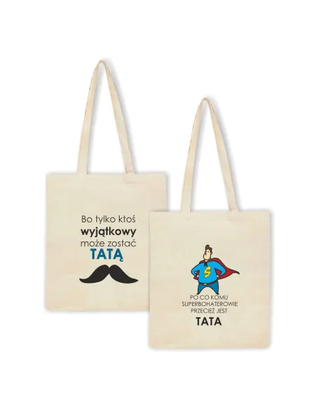 Eko Torba z Nadrukiem Prezent Dzień Taty Personalizowany