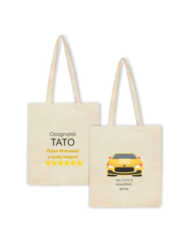 Eko Torba z Nadrukiem Prezent Osiągnąłeś Tato na Prezent