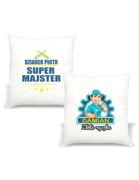 Poduszka Imieniem Dziadek Super Majster Personalizowany