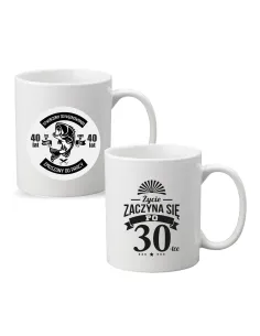 Kubek z Nadrukiem Napis Prezent na 30 Urodziny na Prezent