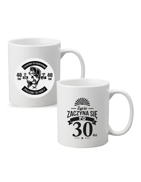 Kubek z Nadrukiem Napis Prezent na 30 Urodziny na Prezent