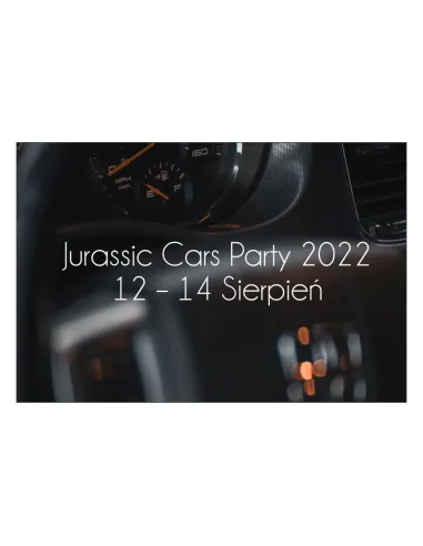 Magnesy na Lodówkę Jurassic Cars Party 2022 12 14 Sierpień
