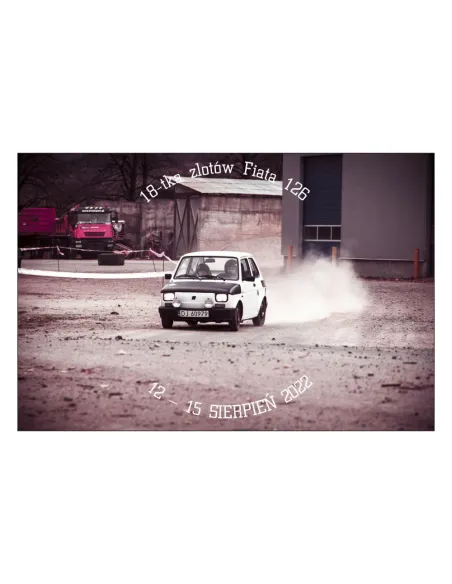Magnesy na Lodówkę – 18 – Tka Zlotów Fiata 126 z Nadrukiem