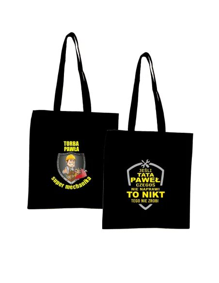 Eko Torba z Imieniem Prezent dla Super Mechanika z Nadrukiem