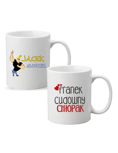 Kubek Imieniem Prezent Największy Przystojniak z Nadrukiem