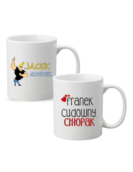Kubek Imieniem Prezent Największy Przystojniak z Nadrukiem
