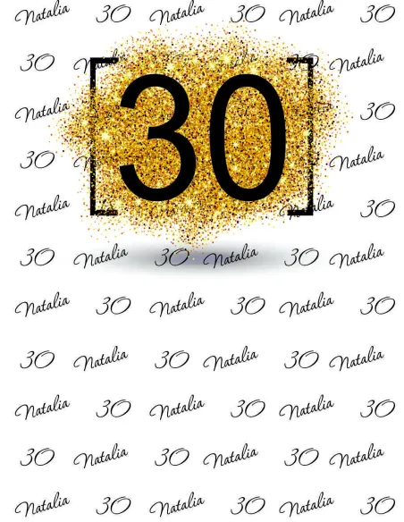 Tło Fotograficzne Foto Ścianka Personalizowany Urodziny