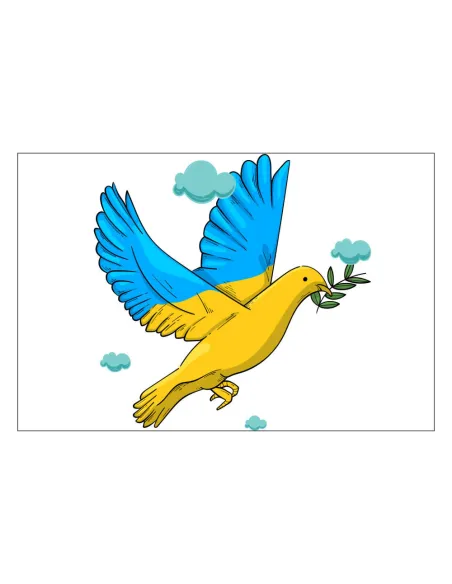 Magnesy na Lodówkę Solidarność Ukrainą Ptak Personalizowany