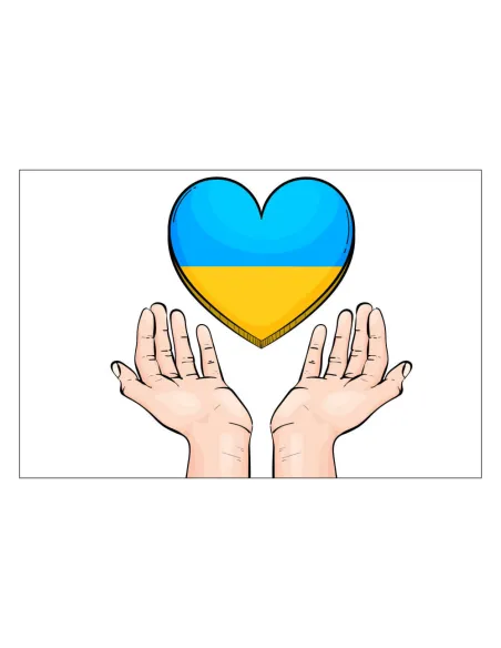 Magnesy na Lodówkę – Solidarność Ukrainą Serce Reklamowy