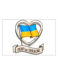 Magnesy na Lodówkę Solidarność Ukrainą Pray For Ukraine
