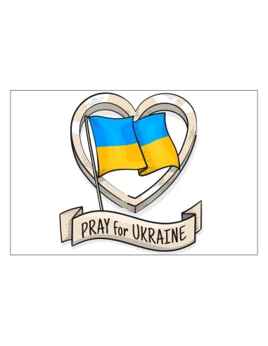 Magnesy na Lodówkę Solidarność Ukrainą Pray For Ukraine
