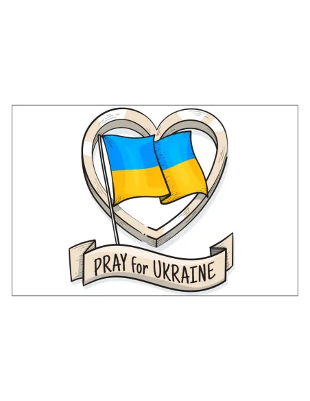 Magnesy na Lodówkę Solidarność Ukrainą Pray For Ukraine