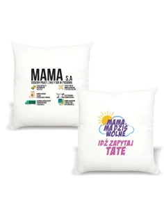 Poduszka z Nadrukiem Prezent Dzień Mamy Mama S.a na Prezent