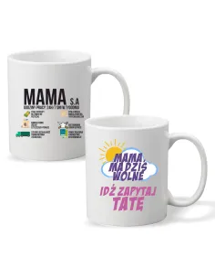 Kubek z Nadrukiem Prezent Dzień Mamy Mama S.a na Prezent