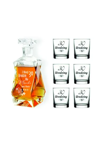 Karafka – Prezent na Urodziny Grawerem Szklanek Upominek