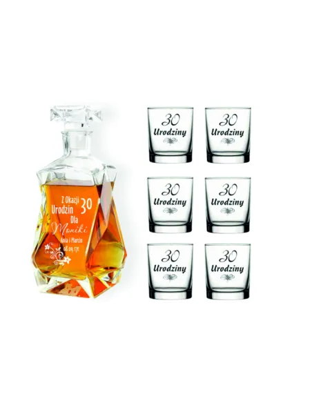 Karafka – Prezent na Urodziny Grawerem Szklanek Upominek