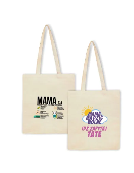 Eko Torba Nadrukiem Prezent Dzień Mamy Mama S.a z Nadrukiem