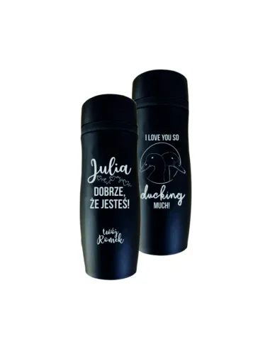 Kubek Termiczny z Napisami i Imionami Grawer Walentynki