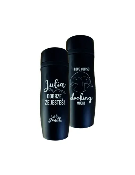Kubek Termiczny z Napisami i Imionami Grawer Walentynki