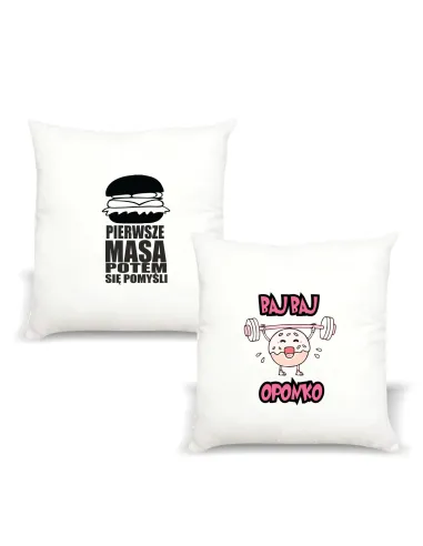 Poduszka z Nadrukiem Personalizowany Napis Pierwsze Masa