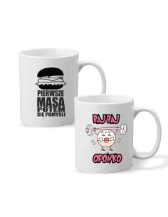 Kubek z Nadrukiem Napis Prezent Pierwsze Masa na Prezent