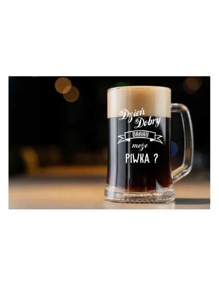 Super Pomysł na Prezent 660 ml Duży Kufel Piwa Grawerem