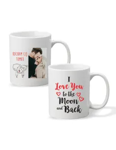 Foto Kubek – Walentynki Zdjęciem Imieniem Napis Kocham