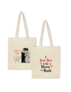 Eko Torba Nadrukiem Napis Walentynki Love You z Nadrukiem