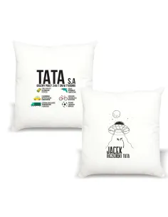 Poduszka z Nadrukiem Personalizowany Napis Dzień Taty