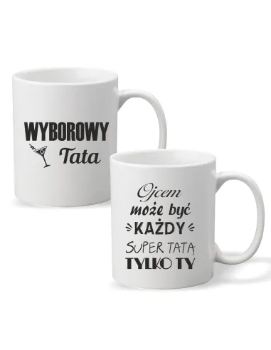 Kubek z Nadrukiem Personalizowany Napis Wyborowy Tata