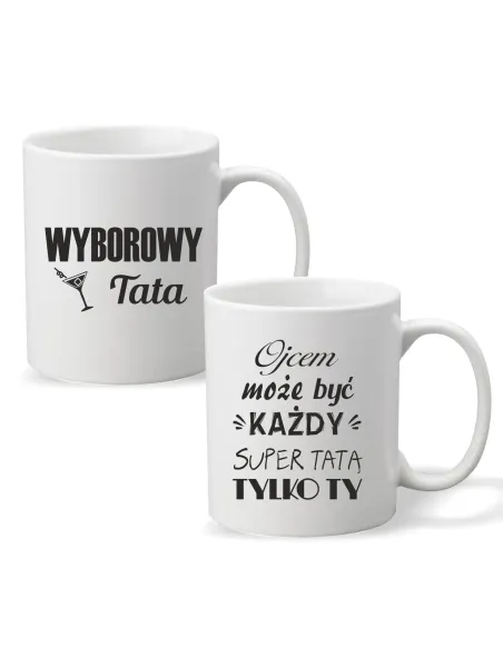 Kubek z Nadrukiem Personalizowany Napis Wyborowy Tata