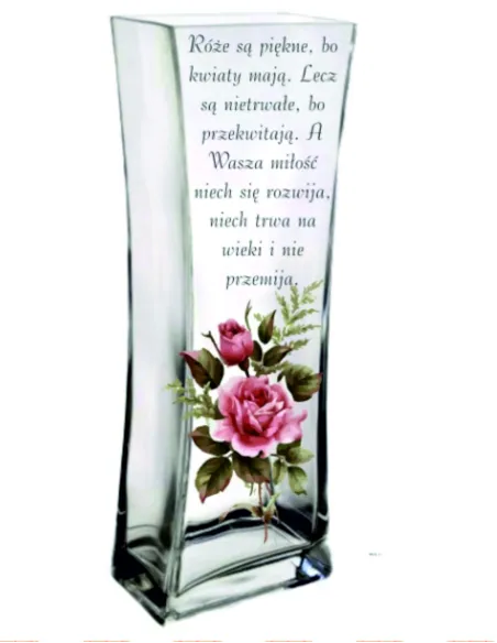 Wazon z Nadrukiem Prezent z Okazji Urodzin Imienin Duży