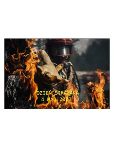 Magnesy na Lodówkę – Dzień Strażaka 4 Maj 2023 z Nadrukiem