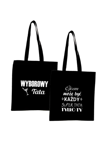 Eko Torba Nadrukiem Napis Wyborowy Tata Personalizowany