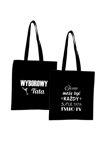 Eko Torba Nadrukiem Napis Wyborowy Tata Personalizowany